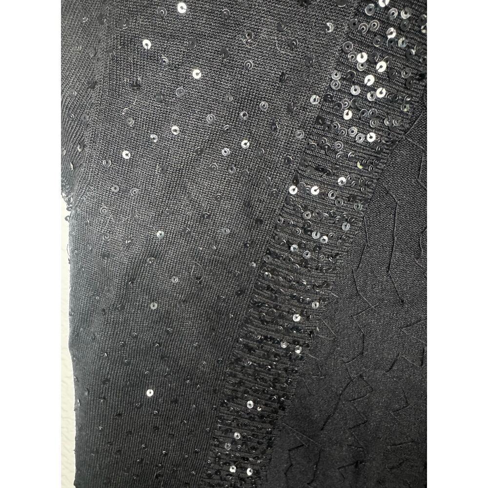 BCBG Sparkly Black Y2K Cardigan - Picture 4 of 5